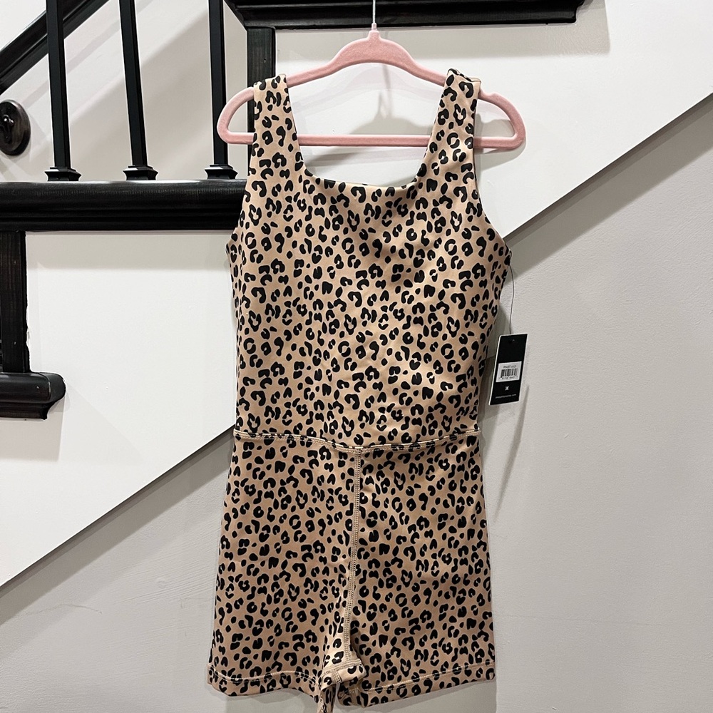 Rylee + Cru Leopard Print Unitard